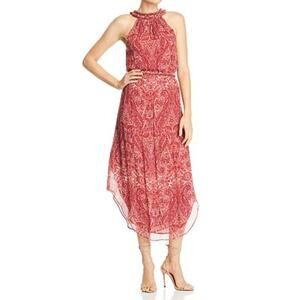 Ramy Brook Jolene Sleeveless Silk Paisley-Print Midi Dress Womens XS